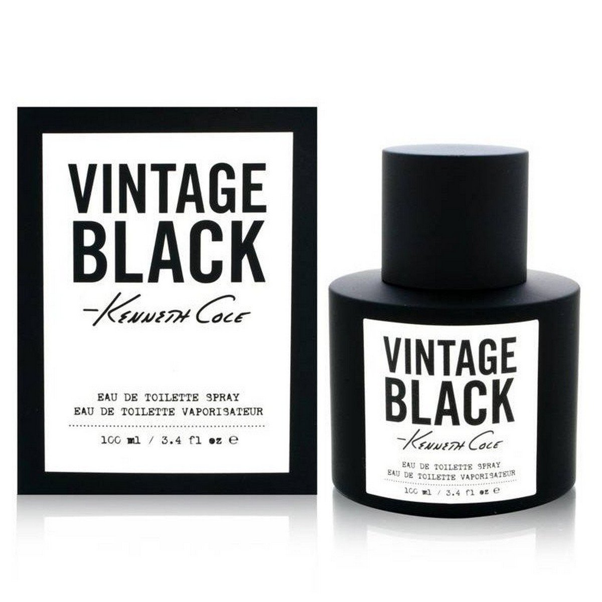 Vintage Black For Men Eau De Toilette Spray By Kenneth