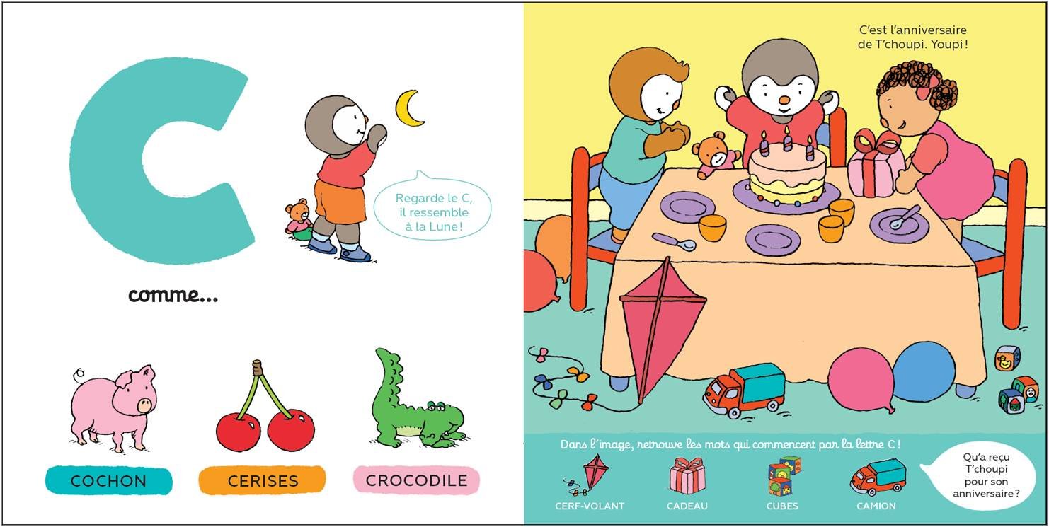 L Abecedaire De T Choupi Des 2 Ans Courtin Thierry Amazon Fr Livres