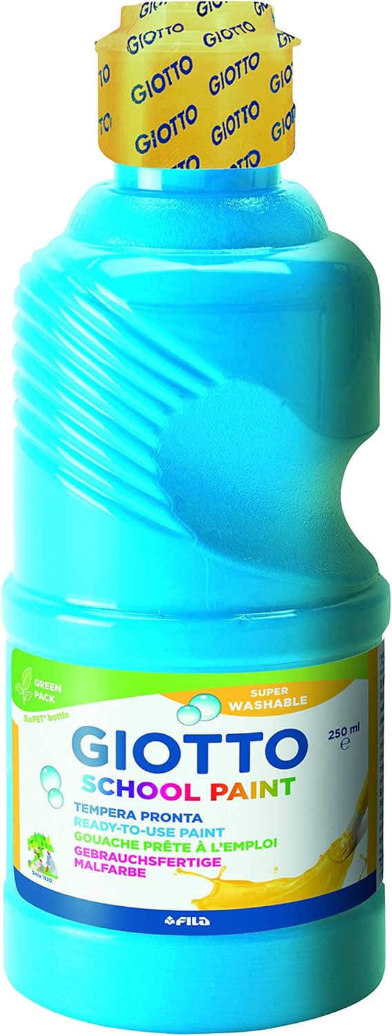 GIOTTO SCHOOL PAINT SET 3X250 ML CYANYELLOWRED, 542400 BigaMart