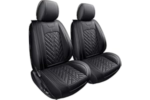 Tomatoman Toyota Tacoma Seat Covers Front Custom for 2005-2022 2023 2024 2025 Trucks Access Crew Extended Double Cab TRD Sports SR V6 Heavy Duty Car Cushions(2 PCS Front/Black)