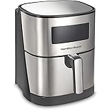 Hamilton Beach 5.3 Quart Digital Air Fryer Oven with 8 Presets, Easy to Clean Nonstick Basket, Black (35075)