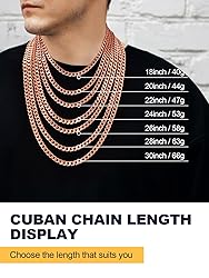 U7 Flat Link for Men Women|Rose Gold Plated 7MM