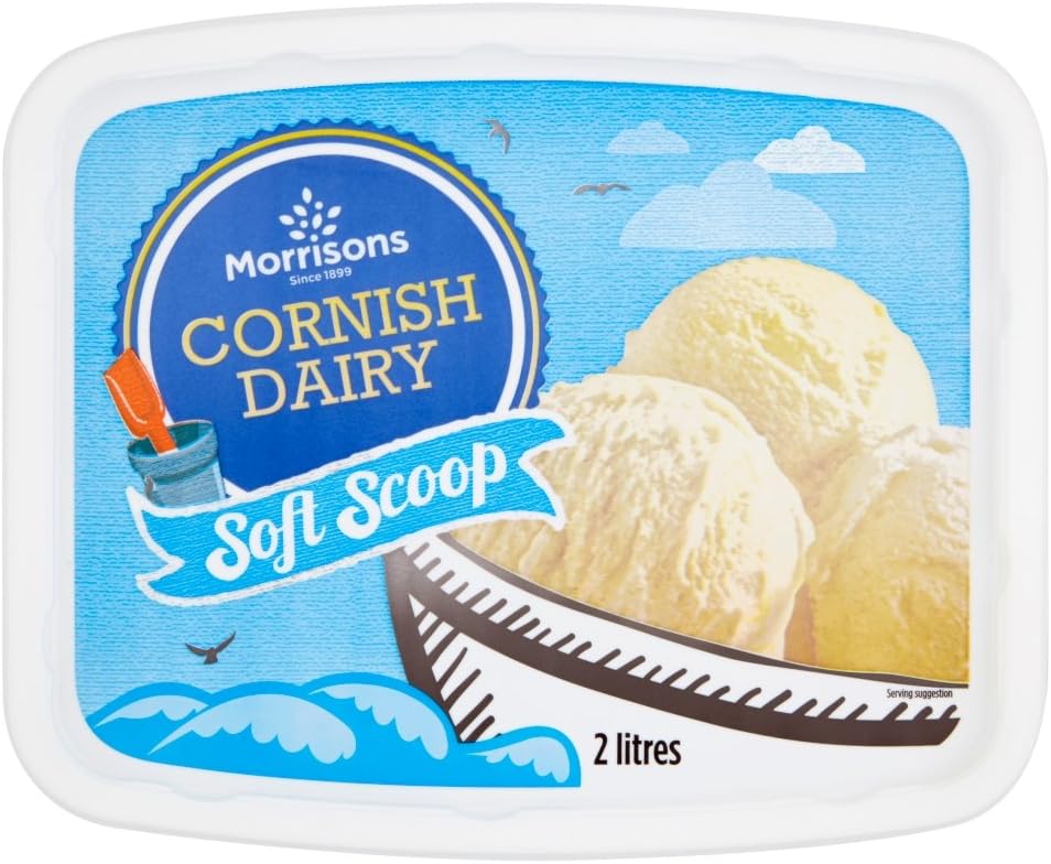 Morrisons Cornish Dairy Soft Scoop, 2L (Frozen) Amazon.co.uk Grocery