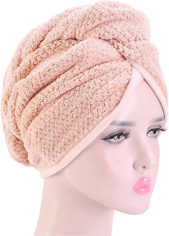 Turban Haartrockentuch 3 Stück – Mikrofaser, Saugstark, Mit Knopfverschluss, Für Schnelles Trocknen Ohne Föhn