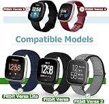 Bcuckood 3 Pack Elastic Nylon Loop Straps for Fitbit Versa 2 Versa Lite Versa SE view 3