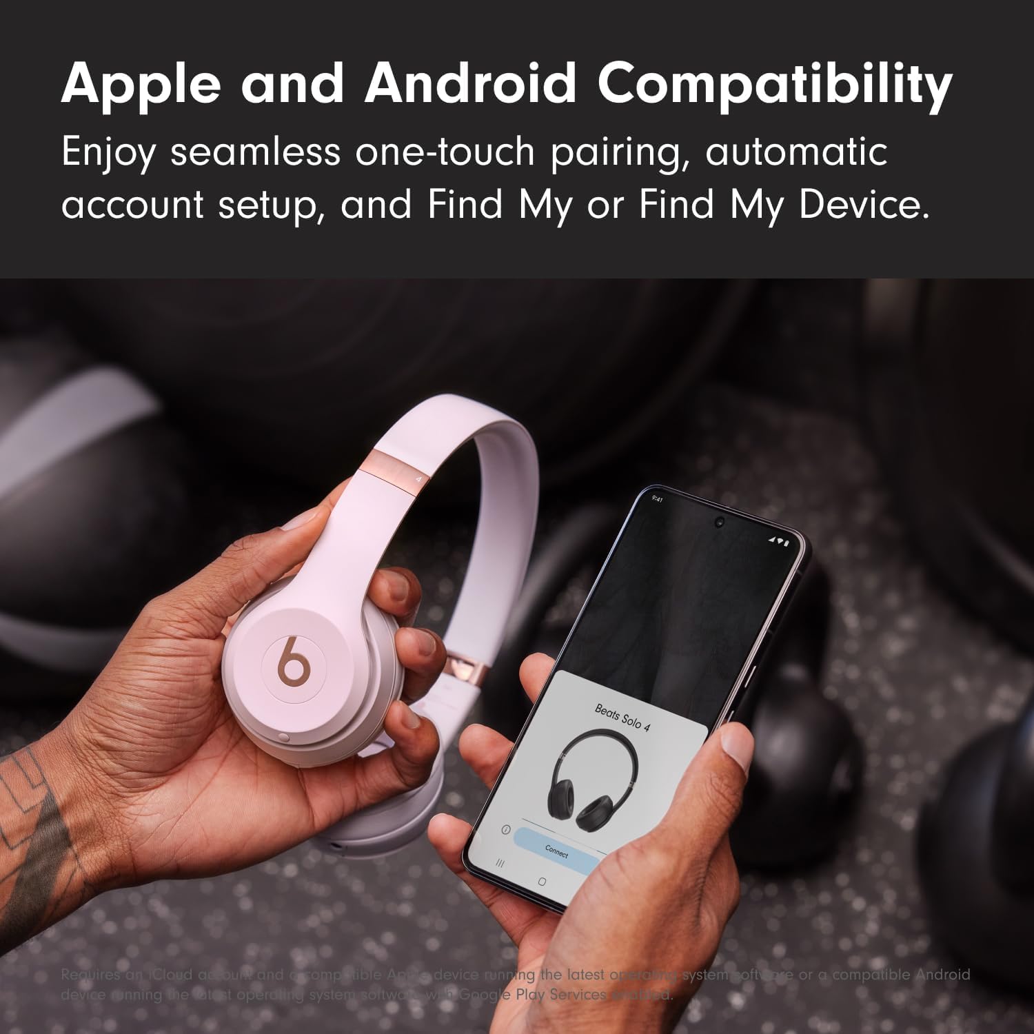 Beats Solo 4 - Wireless Bluetooth On-Ear Headphones, Cloud Pink (Renewed Premium)