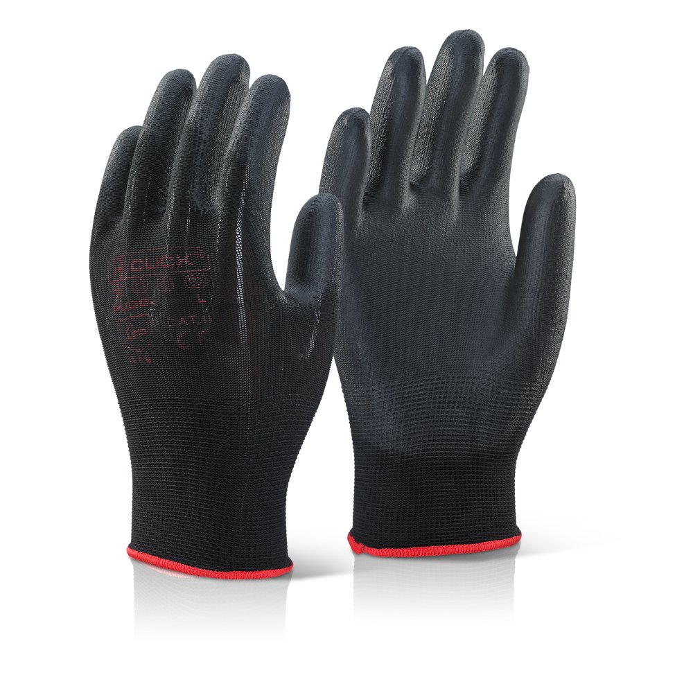 PU COATED GLOVES BLACK M
