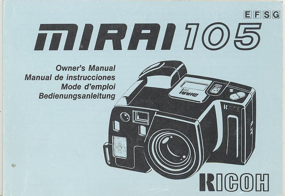 ... Array - ricoh mirai 105 original owner u0027s manual multi language  amazon com rh ...
