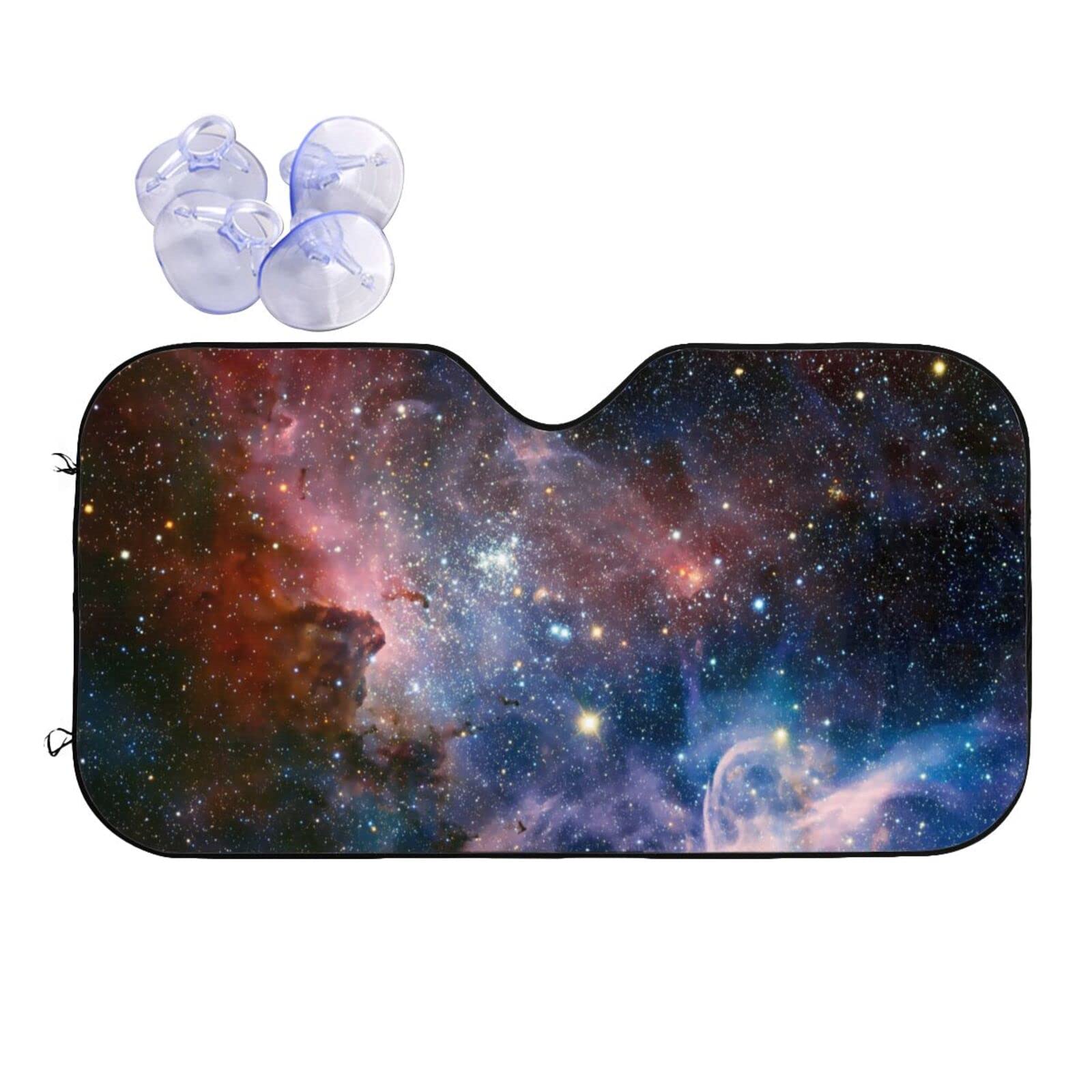 Photo 1 of Galaxy Space Windshield Sunshade for Car SUV Truck Foldable Uv Ray Reflector Front Window Sun Shade Visor Shield Cover