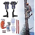NeNchengLi Tree Climbing Spike Set - Adjustable Tree Climbing Gear with Spike Tool