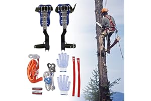 NeNchengLi Tree Climbing Spike Set - Adjustable Tree Climbing Gear with Spike Tool