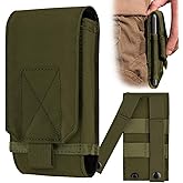 Urvoix Army Camo Molle Bag for Mobile Phone Belt Pouch Holster Cover Case Size L, Green