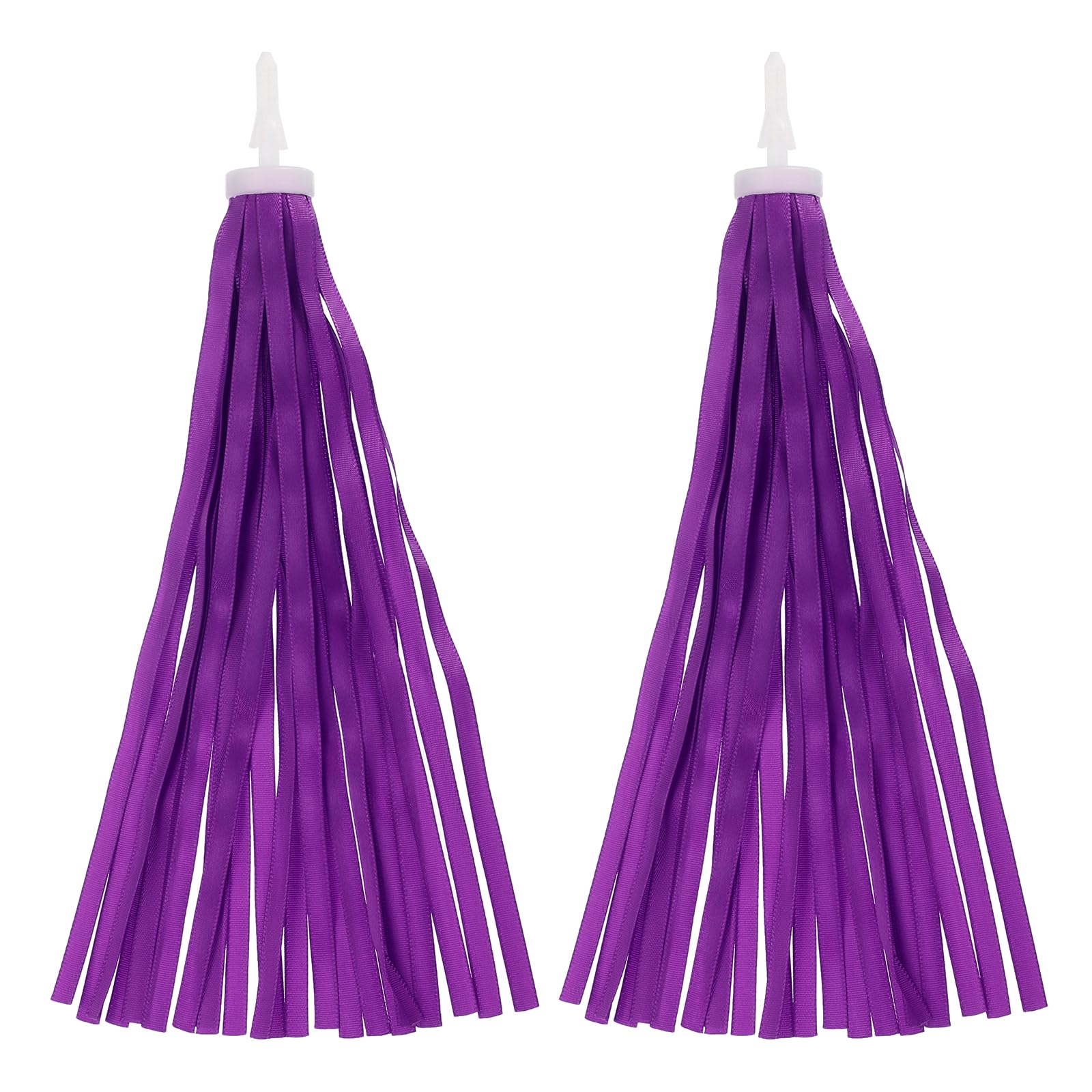 PATIKIL Bike Streamers, Colorful Scooter Handlebar Tassels Grips Ribbon Accessories Decorations for Girls Bicycle Tricycle Handles, Purple