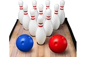 ACTIVEJOY BY BLISSBOLT ActiveJoy - Mini Kids Bowling Set - Bowling Games for Kids Indoor - Bowling Alley Toy with Lane, 10 pins, 2 Balls for Family & Friends - 2-5 Years Old.
