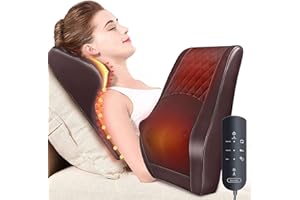 BORIWAT Back Massager Neck Massager with Heat, Shiatsu Massage Pillow for Pain Relief, Massagers for Neck and Back, Shoulder, Leg, Christmas Gifts for Men Women Mom Dad, Stress Relax at Home Office and Car