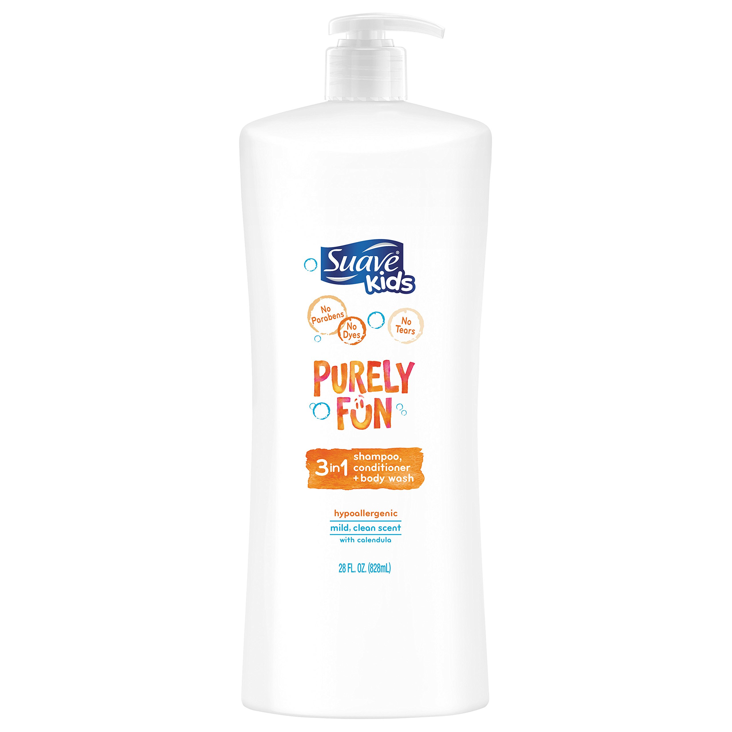 Suave Kids 3 In 1 Shampoo Conditioner Body Wash Purely Fun