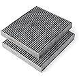 Forccord 2-Pack HEPA Cabin Air Filter CF10381 Fits for Hyundai Azera/Sonata 2006-2008, Santa Fe 2007-2009, Kia Carnival 2022-2025 Activated Carbon Cabin Filter Replacement 08790-3K000 Car Accessories