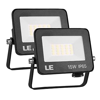 LE Foco LED de 15W, 1500 lúmenes, IP65 resistente al agua, Foco ...