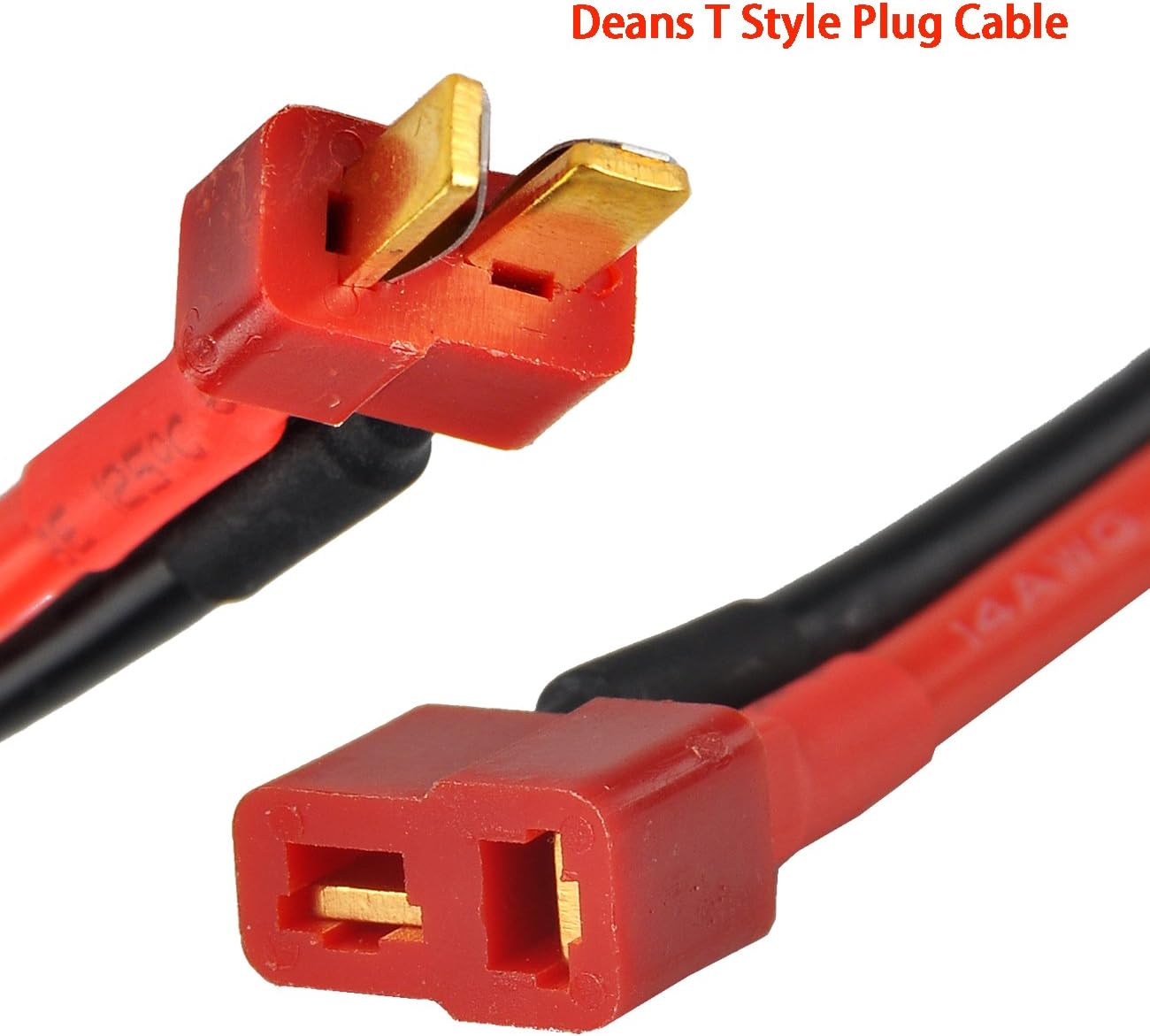 DEANS T STYLE MALE CONNECTOR TO MINI TAMIYA MOLEX PLUG FEMALE ADAPTER