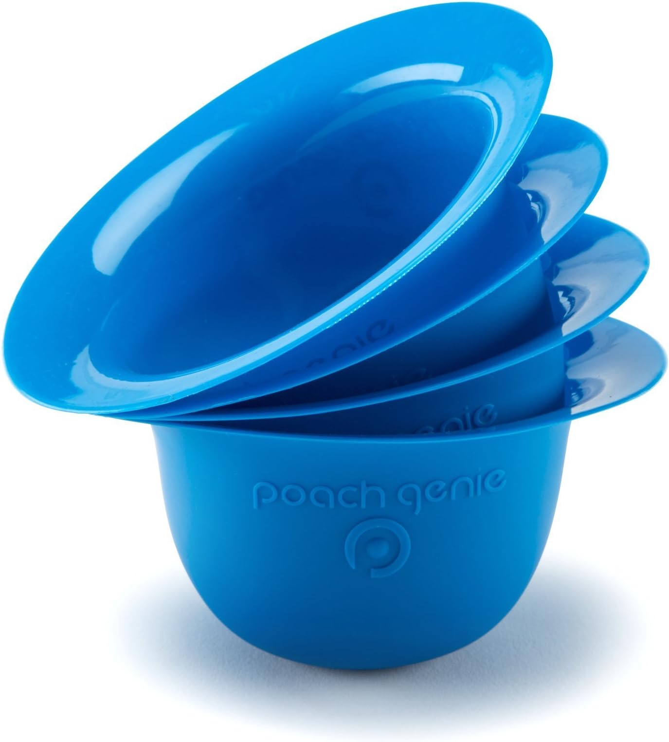 Poach Genie • Set of 4 Silicone Poacher Cups • BPA-Free • Microwave or Stovetop Egg Poaching • The best choice for always perfectly poached eggs!