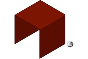 FixtureDisplays® One Riser Combo 6" Cube 3-Sided Red Plexiglass Pedestal Lucite Acrylic Display Risers Jewelry Showcase Fixtures - 1/8" Thick 16905-6INCH-RED-NF