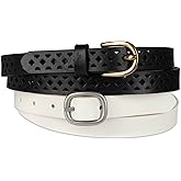 Levi's womens 2-pack Leather Belt Set – Classic Fashion Belts for Jeans, Dresses & Everyday Wear