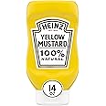Heinz 100% Natural Yellow Mustard (12 ct Pack, 14 oz Bottles)