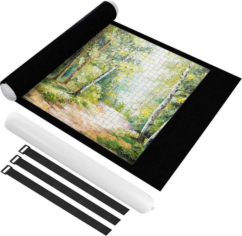 Ainiv Puzzle Roll Up Mat Storage Felt Pad for 1500 Pcs Jigsaw Puzzles Portable