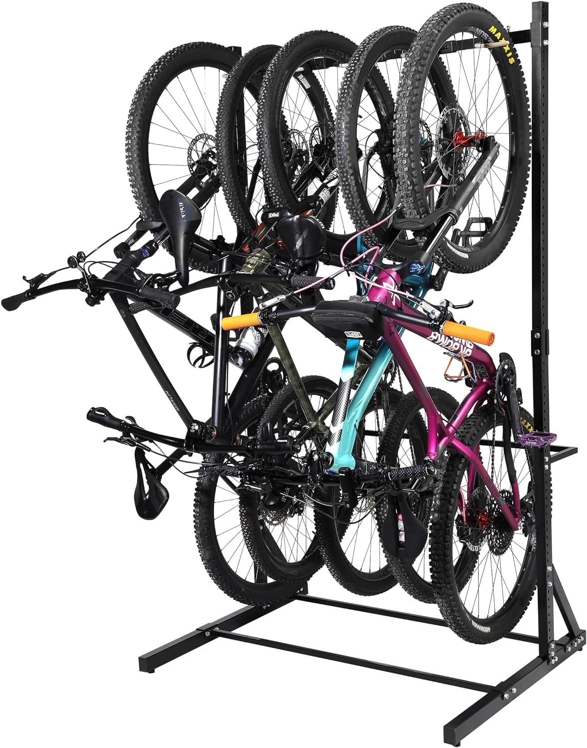 Photo 1 of Yes4All Freestanding Bike Storage Rack, 300 Lbs 5 Levels Sturdy Steel Vertical Bike Rack, Bike Racks for Home and Garage Organizer, Indoor/Outdoor Bike Storage Rack