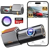 4K Dash Cam Front with CPL Filter, POYBPCY Dash Camera for Cars with 1.47" Display, 64G SD Card, 5G WiFi & App Control, Night