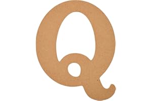 Plaid Unfinished Wood Letter, 8" Wooden Surface Perfect for DIY Arts and Crafts Projects, 63596