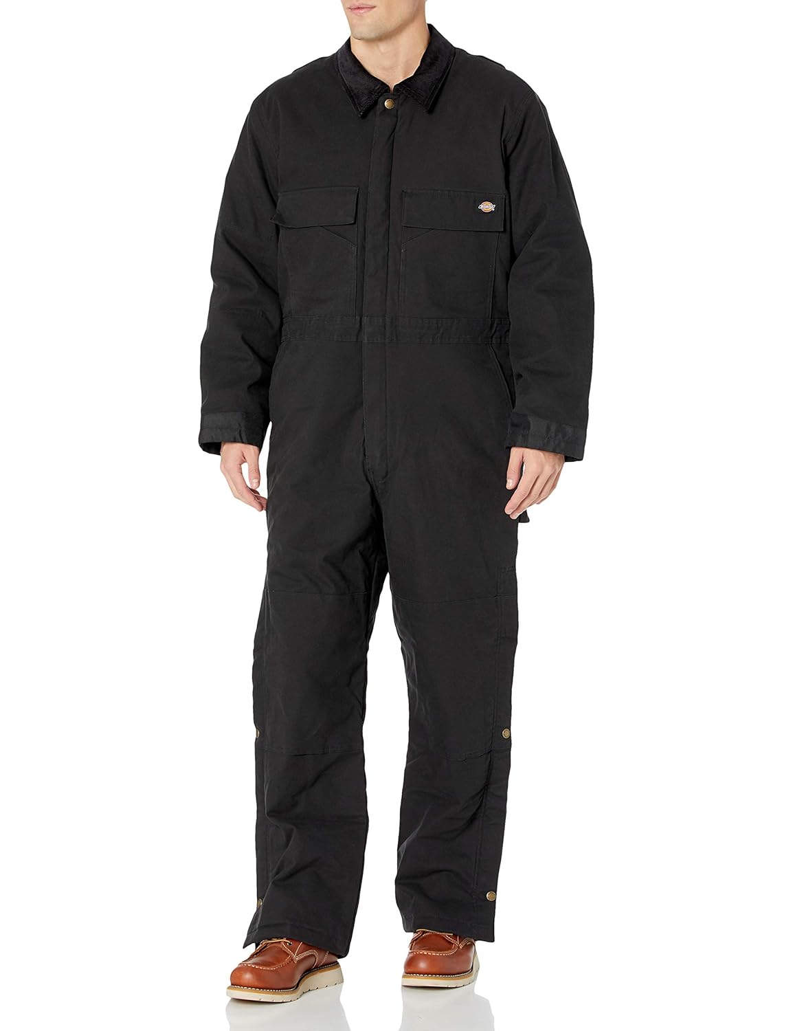 Dickies Men's Flex Duck Mobility Coverall, Black, XLarge Short