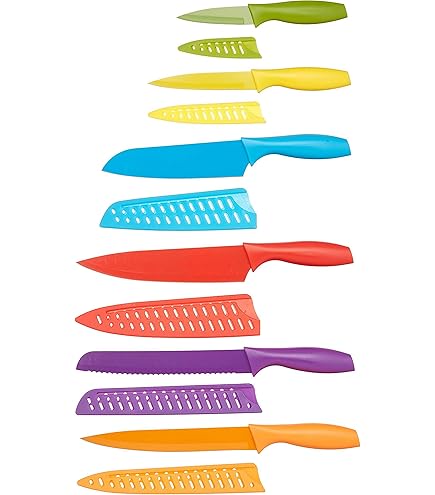 Pure Komachi HD - 6 Coated Carbon Stainless Steel Knives with