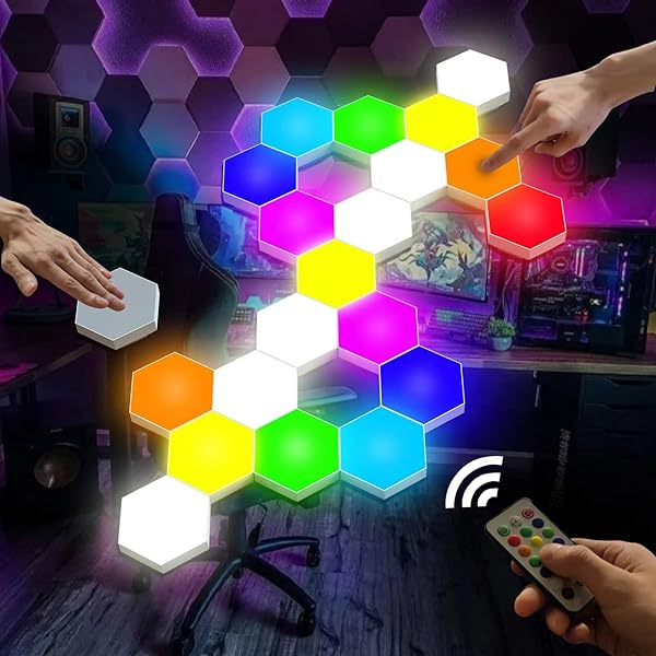 Bright Autism Tap Tap Led Lights (10 Pc) Touch Sensitive Lights, Visual Stimulation, Tactile