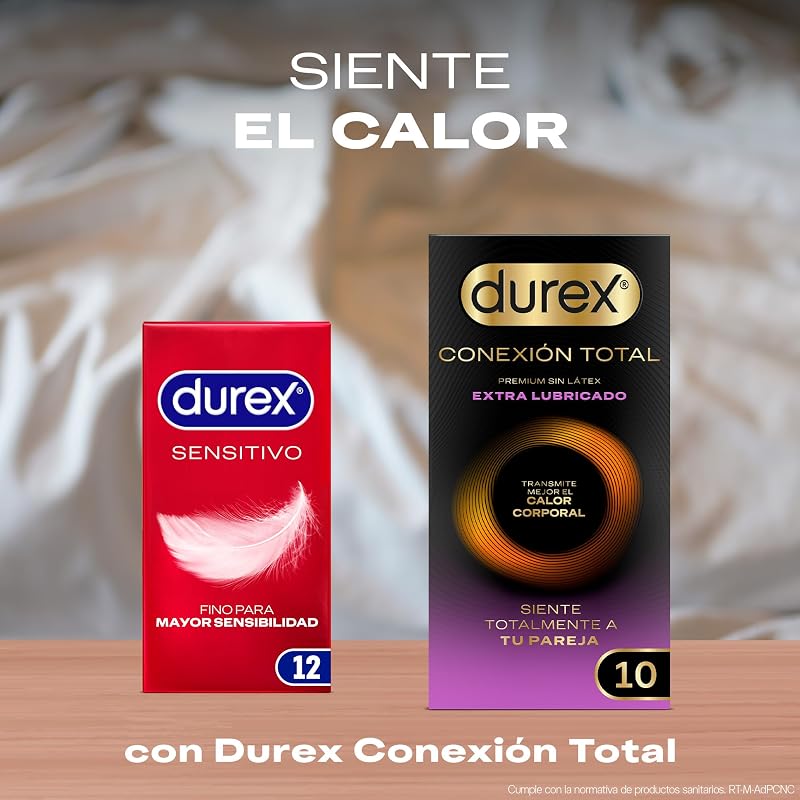 Preservativos Durex Soft Sensitive Para Maior Sensação Tamanho Pequeno - Branco, 10 Unidade (Embalagem de 1)
