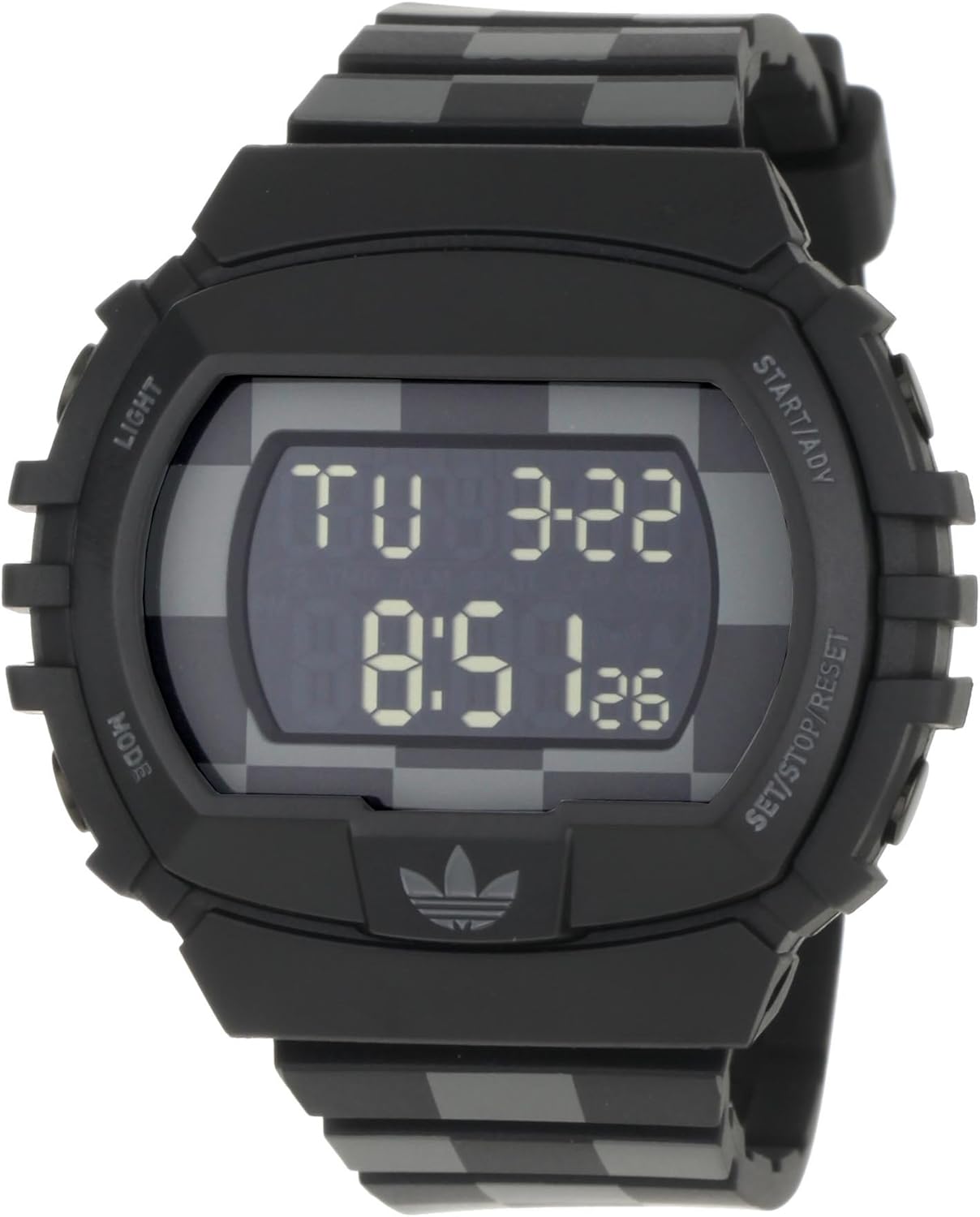 adidas digital watch black