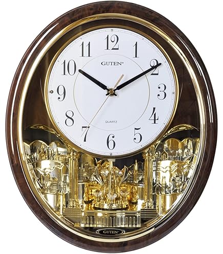 Amazon.com: Seiko Clock RE567G Wall Clock, Karakuri Clock, Radio