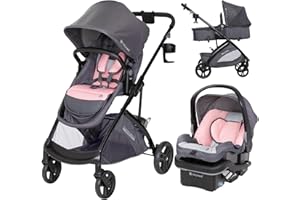 Baby Trend Passport® Switch 6-in-1 Modular Stroller Travel System with EZ-Lift™ Plus Infant Car Seat, Dash Pink