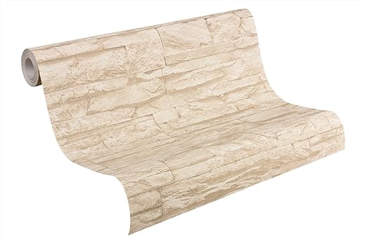 A.S. Création Vliestapete Best of Wood and Stone Tapete in Stein Optik fotorealistische Steintapete Naturstein 10,05 m x 0,53