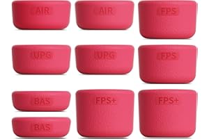 ELETIUO 5 Pairs/10 Pcs Thumb Grips Set for Xbox Series X/S,Xbox One,Xbox One X/S Controller,Anti-Slip Silicone Joystick Cap with 5 Designs, Custom Analog Thumbsticks Cover,Red