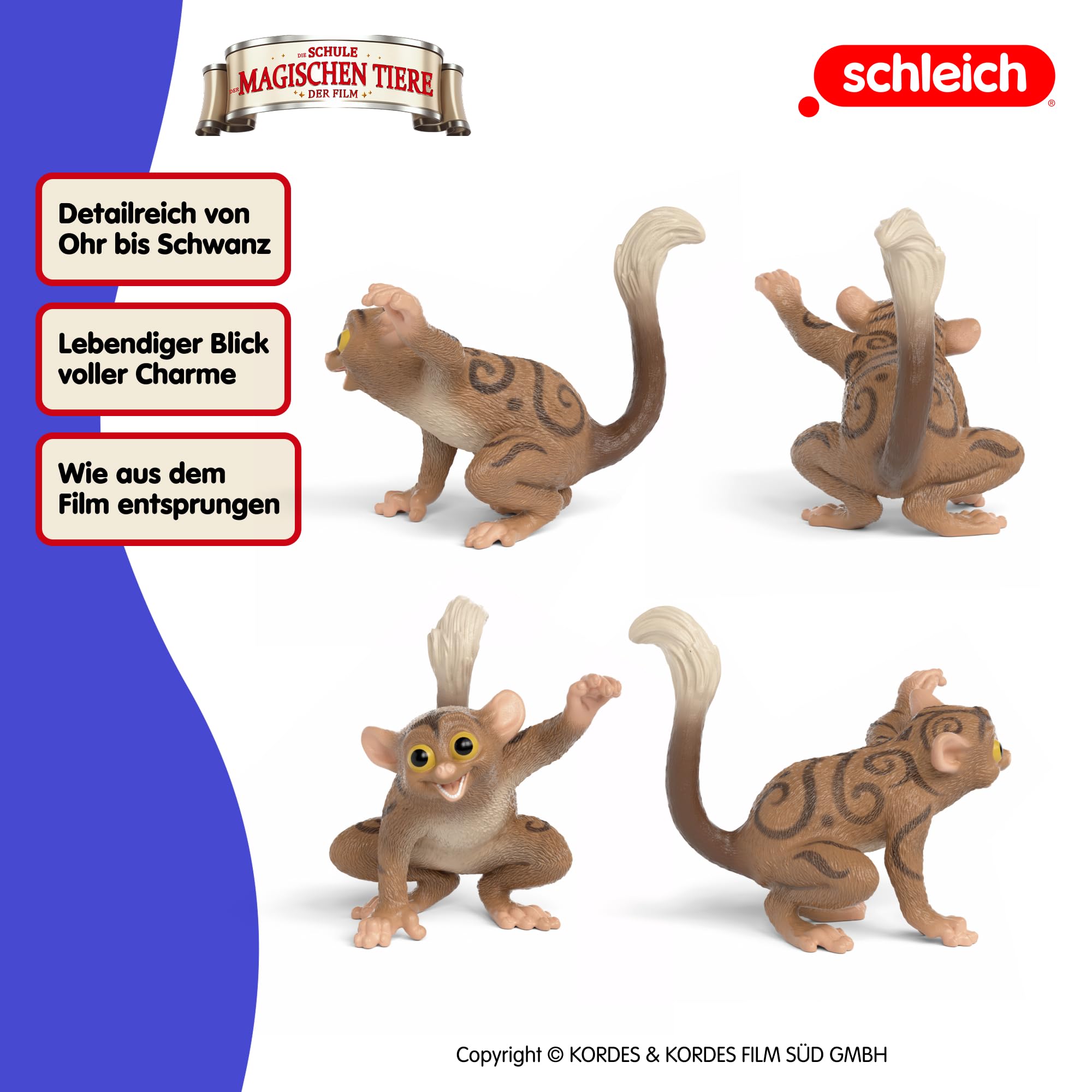 schleich DIE Schule DER MAGISCHEN Tiere | Fitzgeraldo 14952 | Tierfigur Koboldmaki | detailgetreue Sammelfiguren | tolles Geschenk für Kinder & Sammler | Spielfigur ab 3 Jahren | 7 x 5 x 6 cm 4