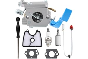 Carburetor for Husqvarna 125BX 125BVX 28CC Leaf Blower Replace 590460102 545081811 Zama C1Q-W37 with 581798001 Fuel Kit