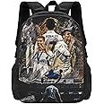 Luja Dling #7 Ronaldo Adult Simplicity Backpacks Bag Laptop Bag Bookbag Backpack 16.5 Inch For Daily, Black