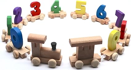 baby wooden train