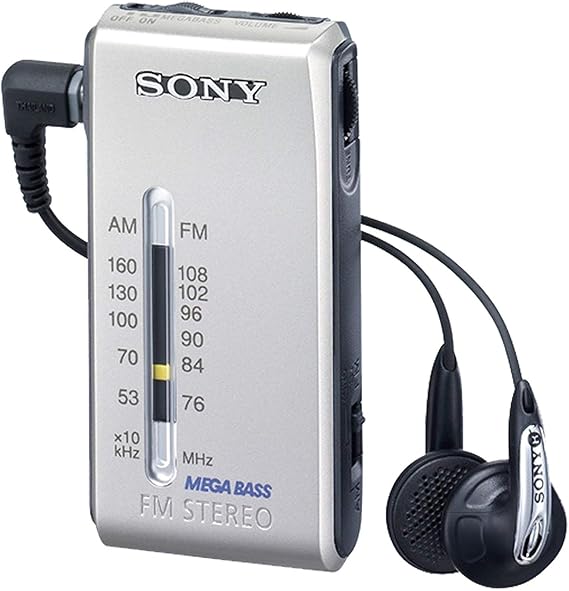 Sony SRFS84 FM/AM Super Compact Radio Walkman with Sony MDR Fontopia