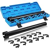 13pcs Inner Tie Rod Removal Tool, Master Inner Tie Rod Set with Crowfoot | Inner Tie Rod Tool Master Inner Tie Rod Tool Set with 12 Crowfoot Adapters 1/2 Inch Drive Tube and Tool Case
