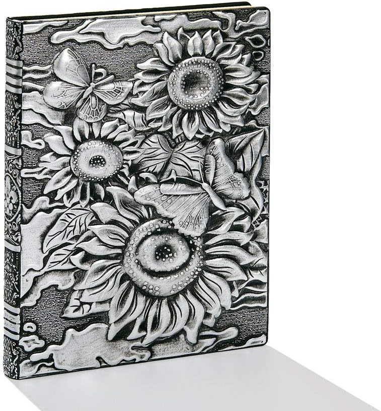 Sunflower Journal, Leather Writing Journal Notebook, A5 Lined Journal, 200Pages, Personal Diary-Antique Handmade Notepad Sketchbook, Travel Diary& Notebooks to Write in, Gift for Women&Gril (Multicolored) : Office Products