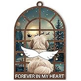 BlinkWishes Shih Tzu Dog Christmas Ornament, for Shih Tzu Owner, Shih Tzu Lover, Dog Mom Dad, Shih Tzu Memorial Ornament Gift for Loss of Dog Tree Decor