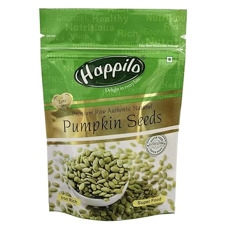 HappiloPremium Raw Authentic Pumpkin Seeds, 200g