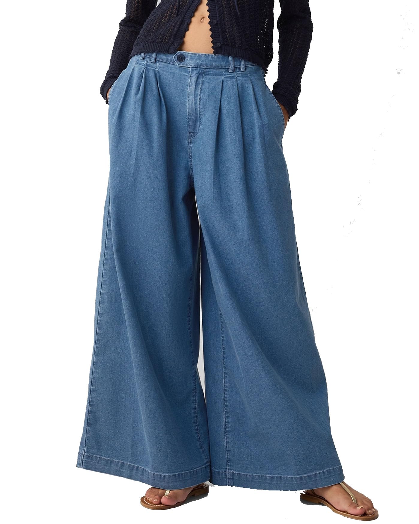 Photo 1 of ***SIMILAR****YEXPINE Women's Wide Leg Baggy Jeans High Waisted Loose Denim Palazzo Pants Summer Lightweight Flowy Trousers